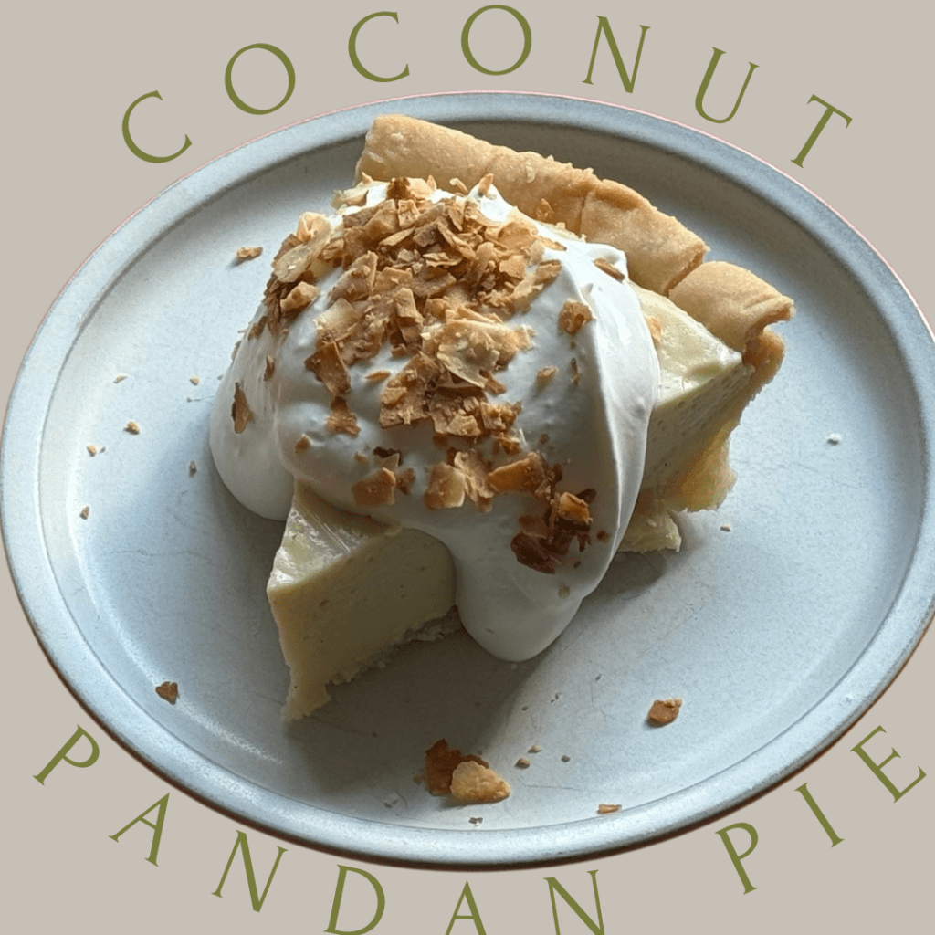 COCONUT PANDAN PIE